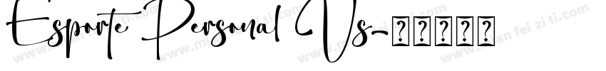 Esporte Personal Us字体转换